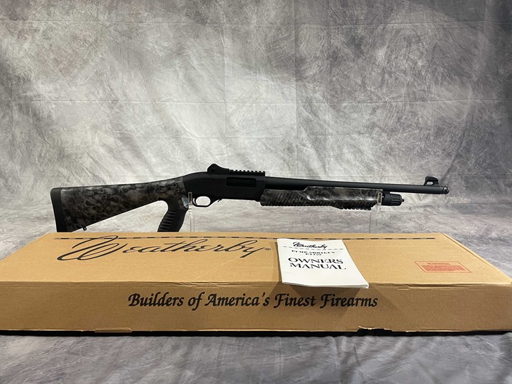 #4061-•-weatherby-pa-459-grim-reaper,-12-ga.-pump-action-shotgun,-sn:-ak24566,-(neenah,-wi)-image-1