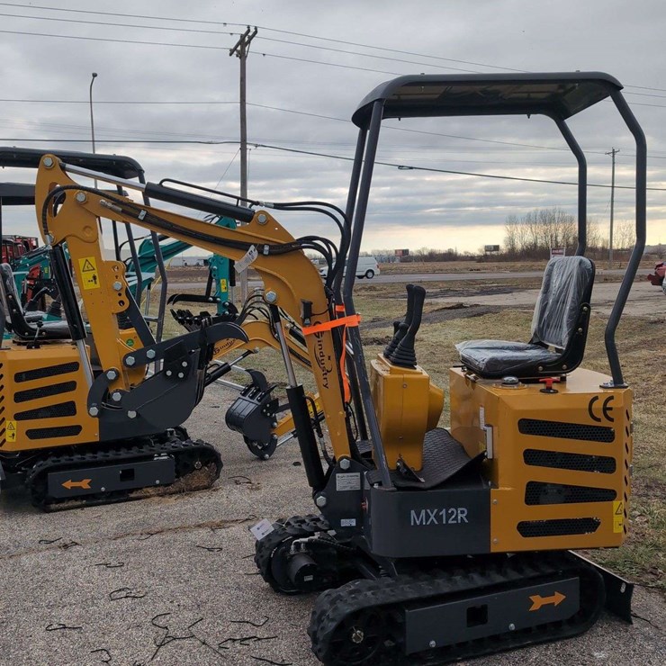 CFG Industrial Mini Excavator - MX12R - YELLOW