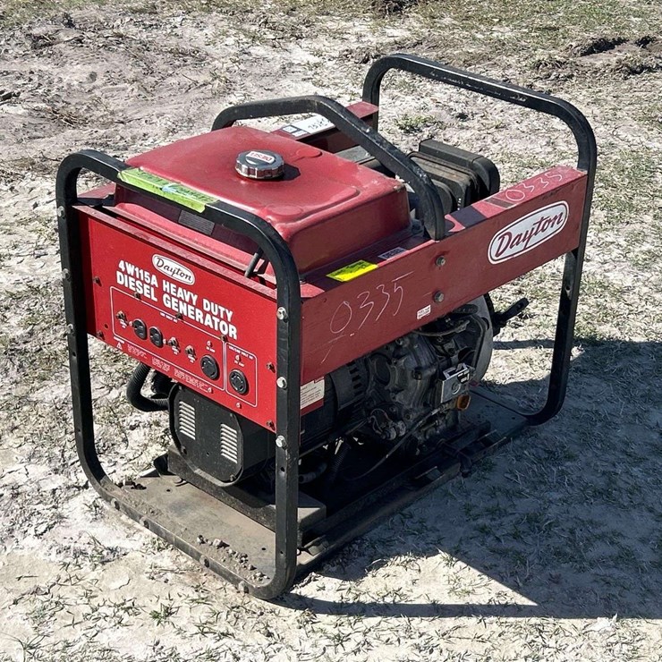 Dayton 4W115A Heavy Duty Portable Diesel Generator