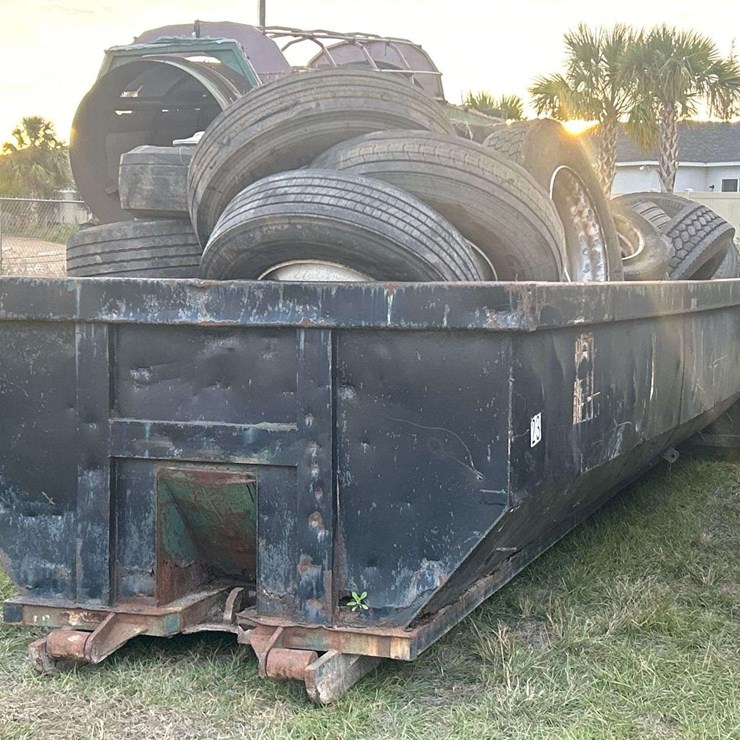 Rolloff Dumpster Body with Misc Tires