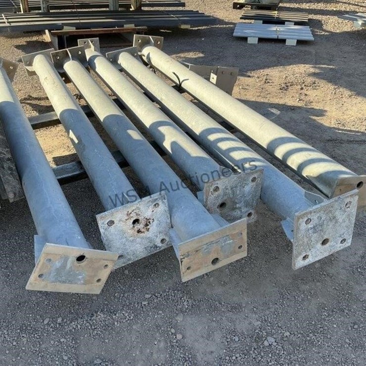 (6) GALVANIZED LIGHT POSTS