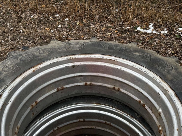 (2)-goodyear-18.4-38-tires-w/-rims-image-2