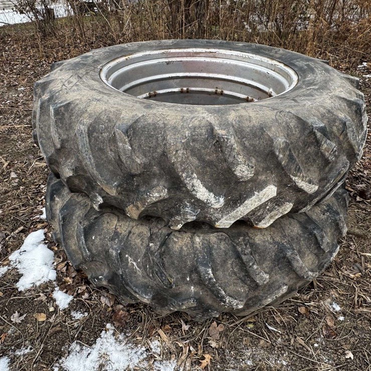 (2)-Goodyear 18.4-38 Tires w/ Rims