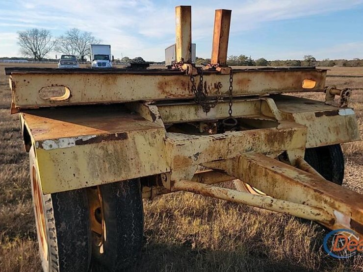 pole-trailer-(no-title---bill-of-sale-only):-yellow,-pintle-hitch-image-3