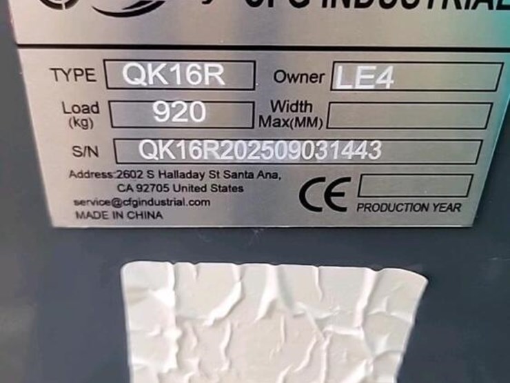 unused-2025-cfg-qk16r-mini-excavator,-s/n-20259031443:-15hp-gas-eng.,-blade,-bkt.,-hyd.-thumb-image-9