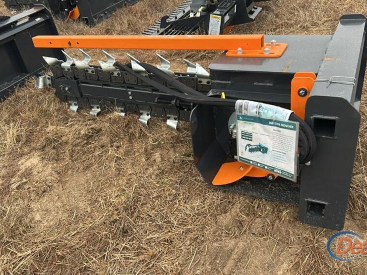 wolverine-trencher-attachment,-s/n-zq-02906-for-skid-steer-image-1