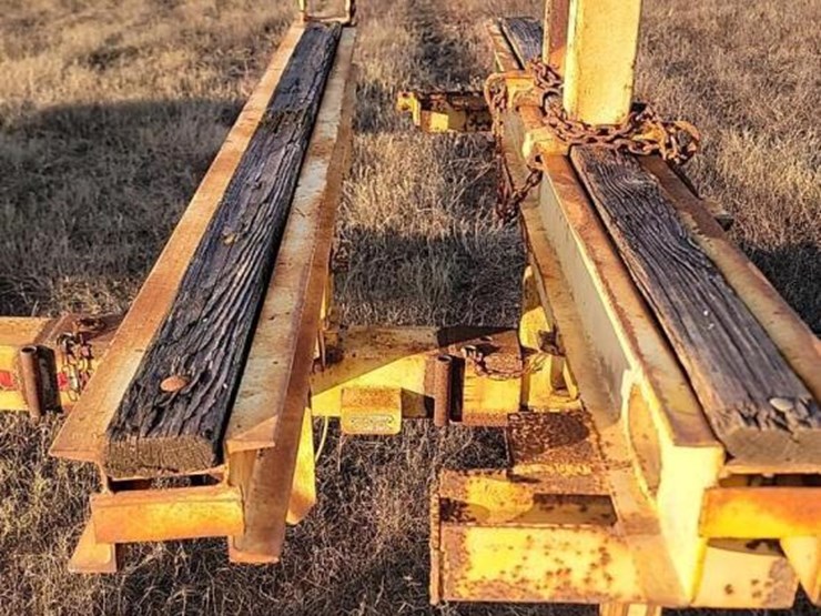 pole-trailer-(no-title---bill-of-sale-only):-yellow,-pintle-hitch-image-2