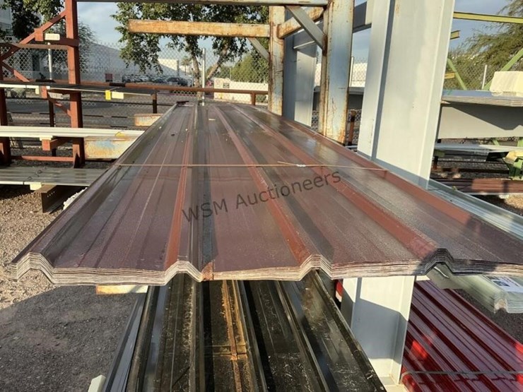 (30)-3ft-x-16ft-brown-metal-roof-panels,-image-2