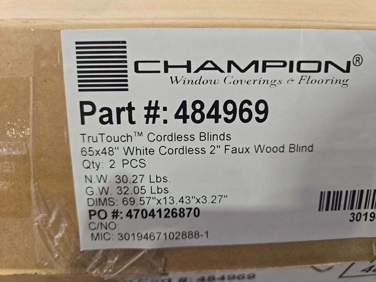 (6)-champion-(65"x48)-white-cordless-2"-faux-wood-blinds-image-6