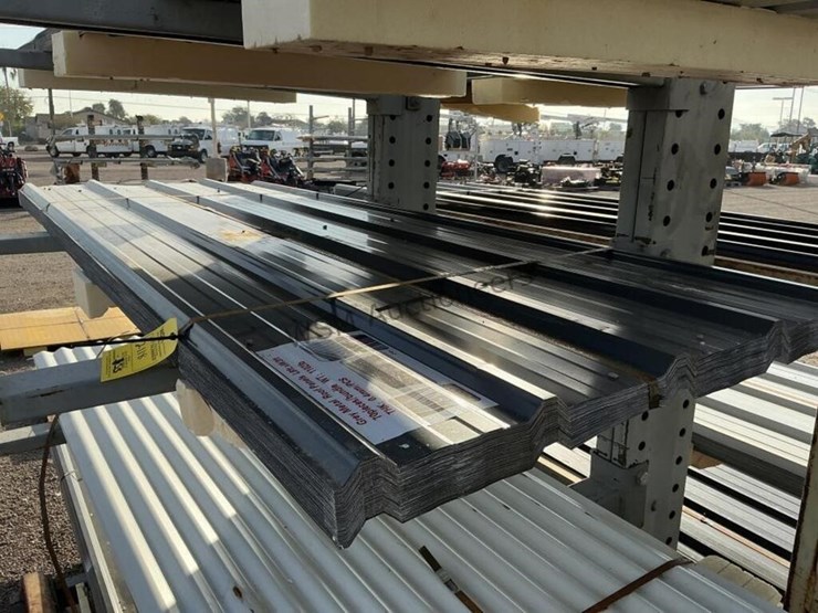 (70)-3ft-x-8ft-grey-metal-roof-panels,-image-1