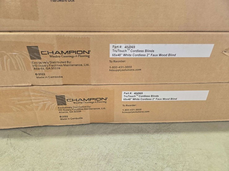 (6)-champion-(65"x48)-white-cordless-2"-faux-wood-blinds-image-5