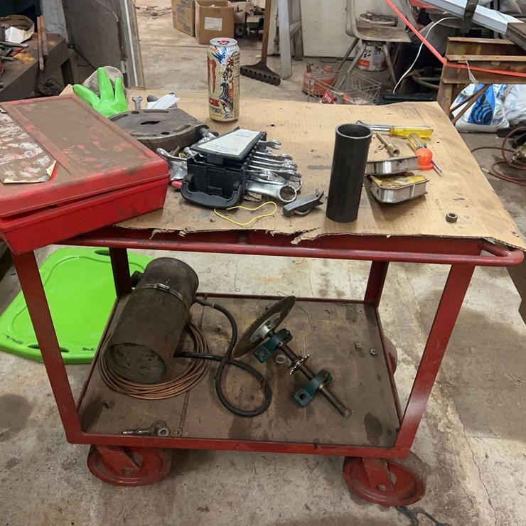 Rolling Cart And Snap Ring Pliers