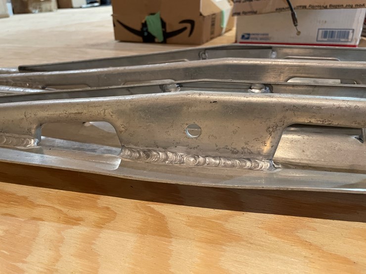 #3854-•-pair-of-lightweight-aluminum-ski's-image-6