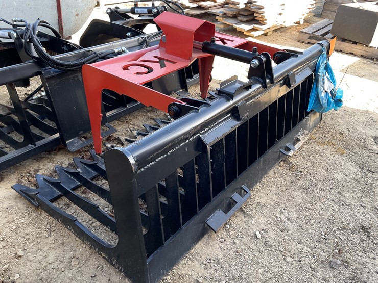 #3693-•-new-kc-76"-skid-steer-skeleton-grapple-bucket-image-4