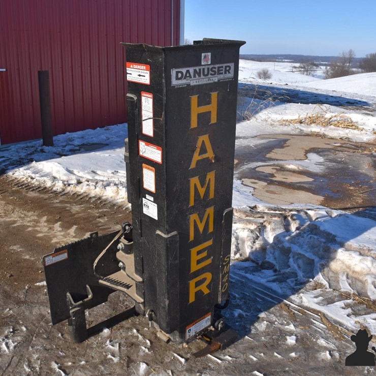 Danuser Hammer SM40 Post Driver Skid Steer Attachment