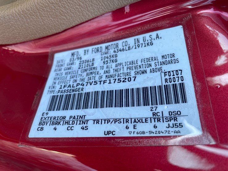 #3804-•-1996-ford-mustang-cobra-svt-(wi-title)-image-9