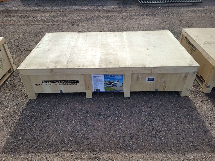 sdlanch-20'x30'-all-steel-carport-w/enclosed-walls-image-1