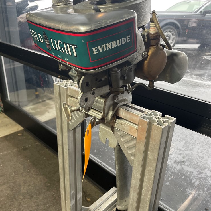 #3834 • Evinrude Foldlight Vintage Outboard Boat Motor