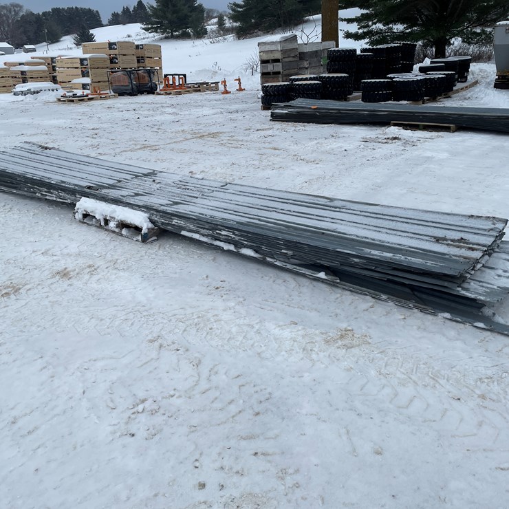 #3775 • Approx. (15-20) Sheets of Used Galvanized Roofing