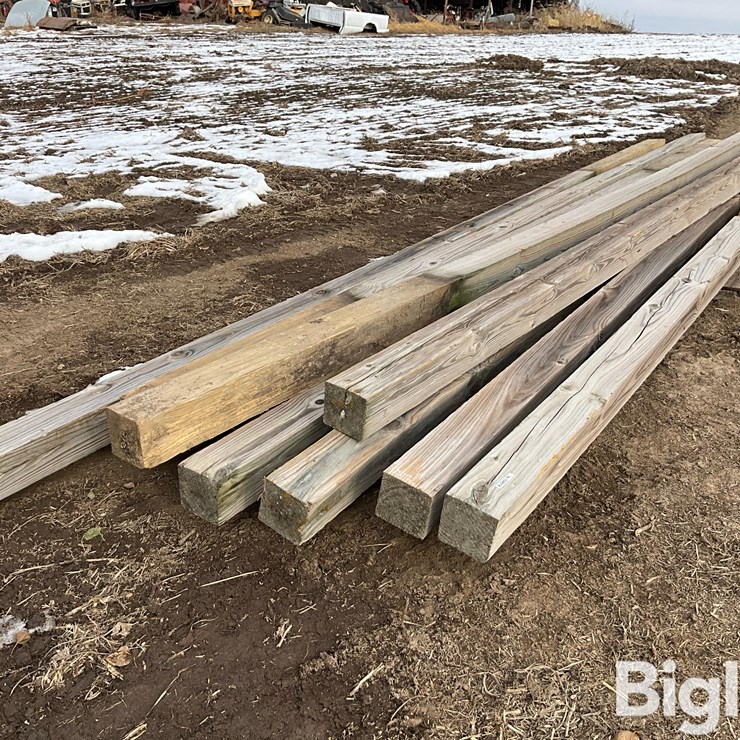 6”x6” Wooden Building Posts