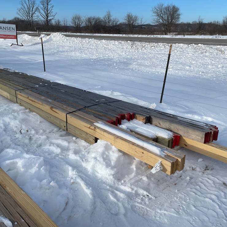 #3788 • Bundle of Laminated Wood Beams