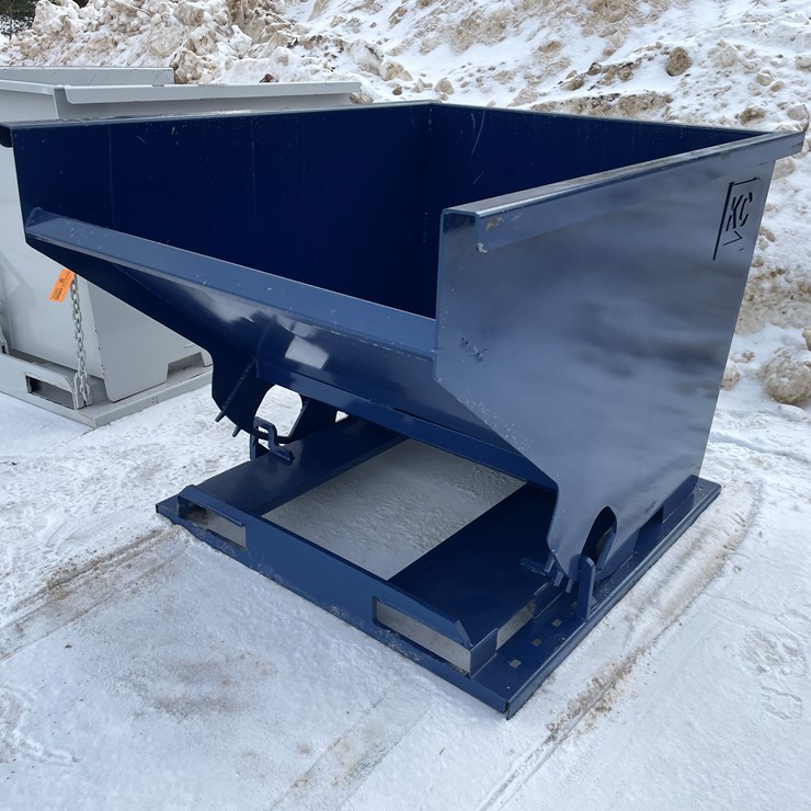 #2065 • New KC Self Dumping Hopper with Fork Pockets
