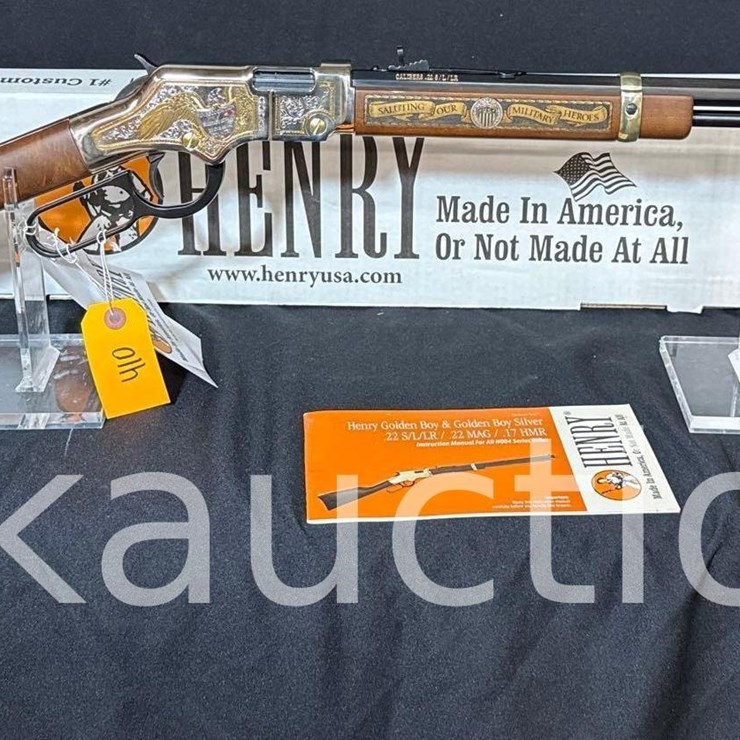 HENRY GOLDEN BOY 'MILITARY SERVICE II' .22LR RIFLE (SN# 2MS01125) (BOX)