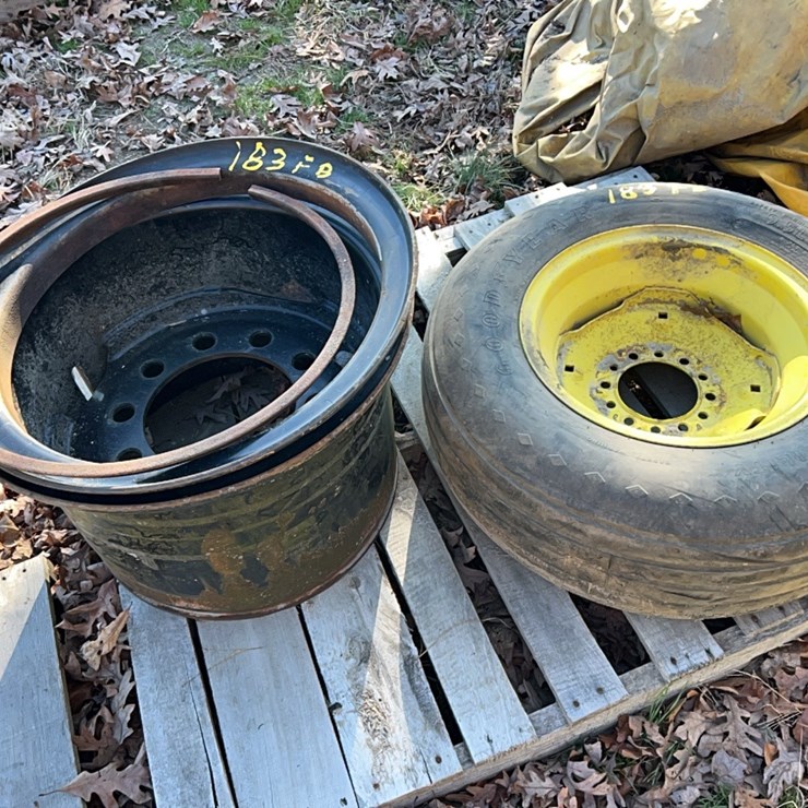 TIRE AND EXTRA RIM; LOCATED AT 7241 ROXBURY RD, CHARLES CITY, VA, PLEASE CALL 804.837.9940 OR 804.651.4404 WITH QUESTIONS
