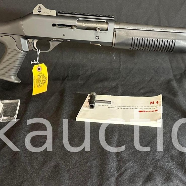 BENELLI M-4 12GA SHOTGUN (SN# Y193839Q) (CHOKE WRENCH/MANUAL)