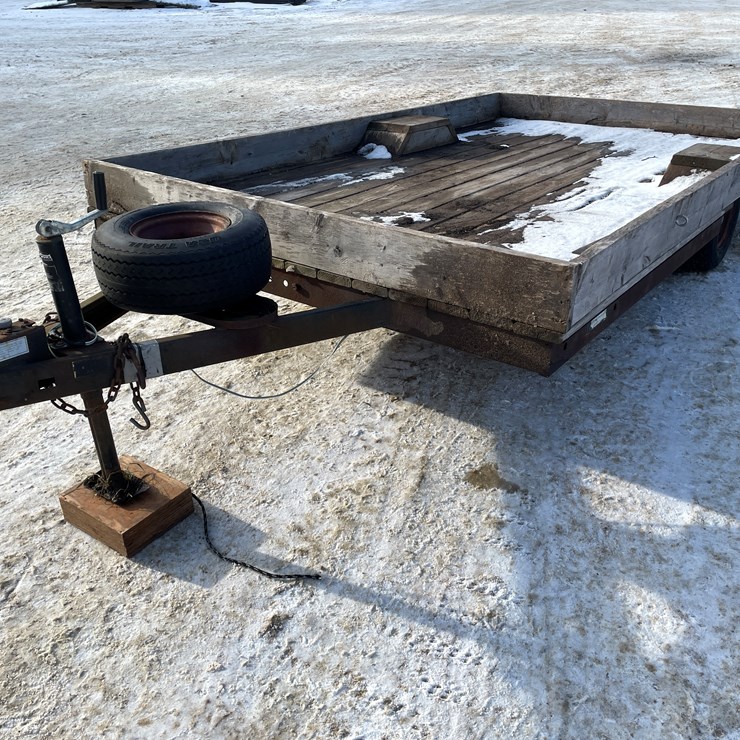 #3822 • 12' Home Made Utility Trailer (No Title)