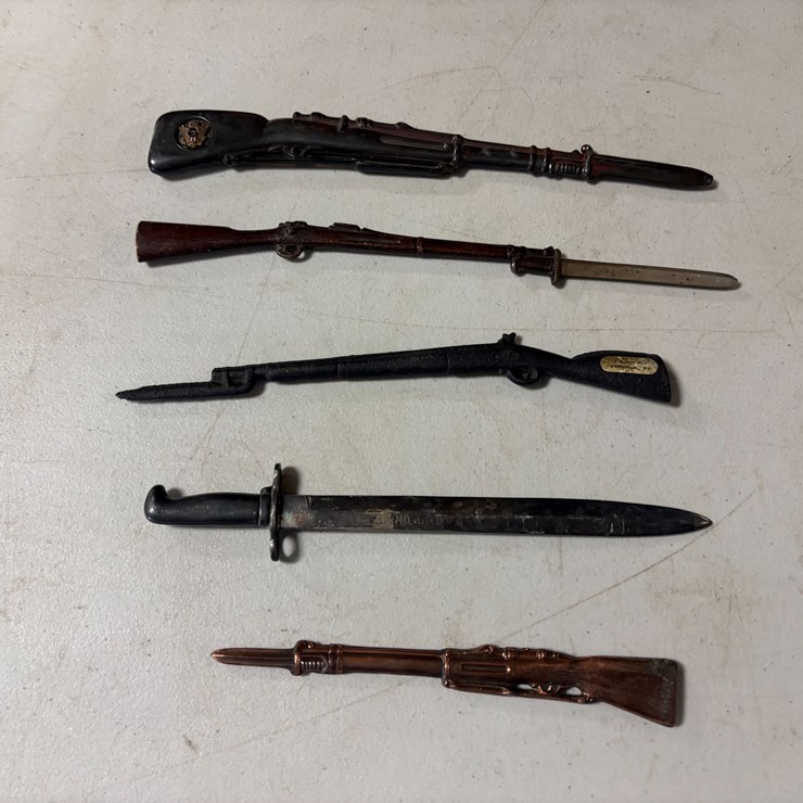 #3000 • (3) Replica Metal Bayonet Guns