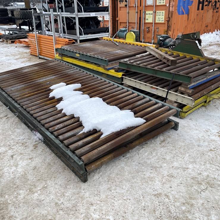 #3799 • (6) Roller Conveyor Sections