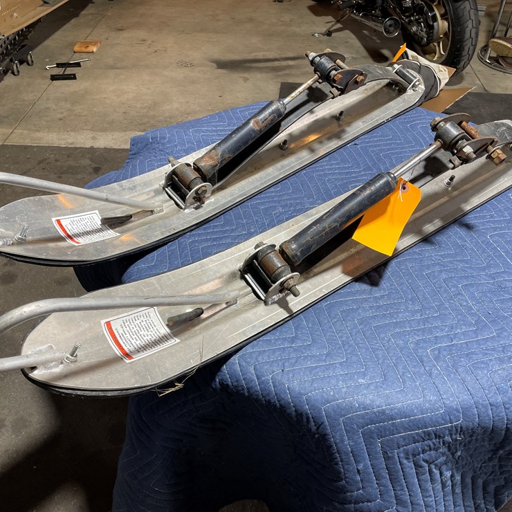 #3866 • Pair of Aluminum Ski's