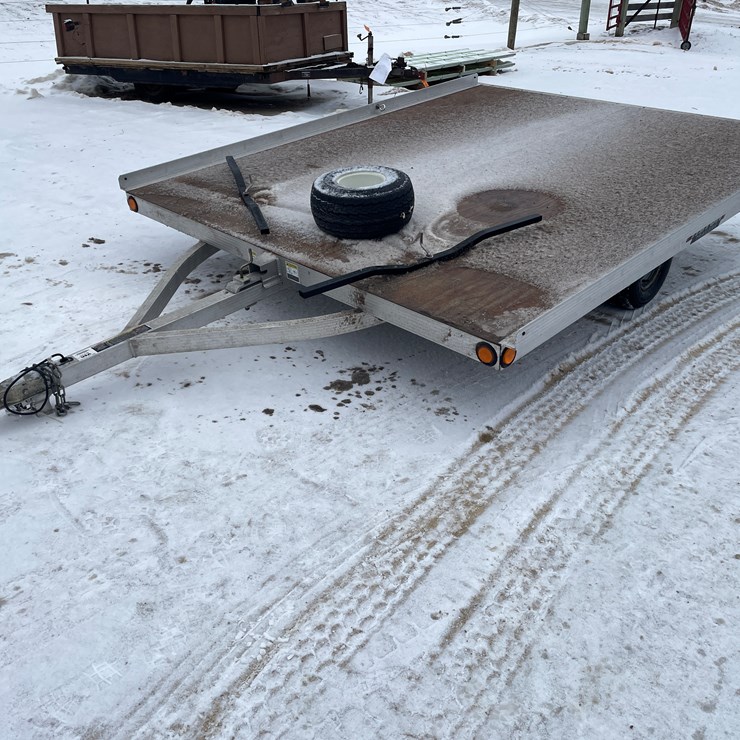 #3802 • 10' Aluminum Triton Snowmobile Trailer (No Title)