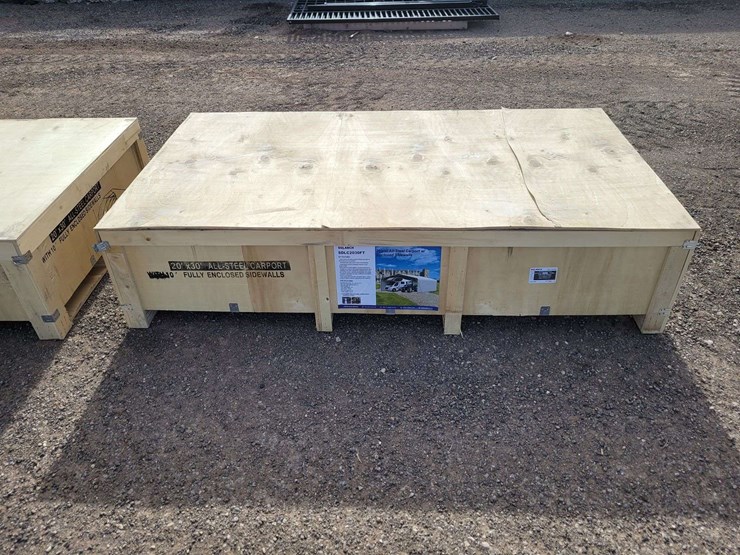 sdlanch-20'x30'-all-steel-carport-w/enclosed-walls-image-1