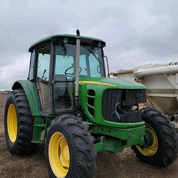 JOHN DEERE 6415 MFWD TRACTOR, S/N L06415A497883: ENCL. CAB
