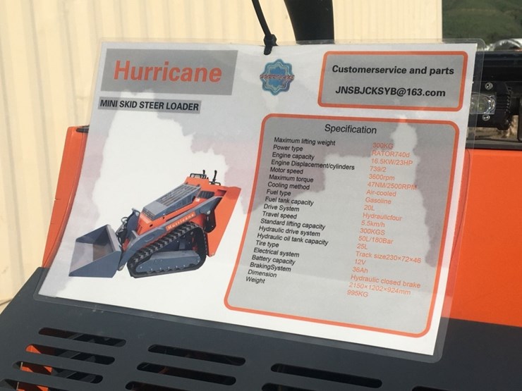 unused-hurricane-stand-on-compact-track-loader,-image-9