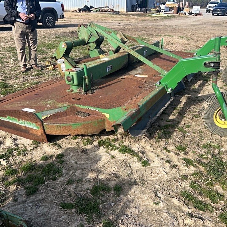 JOHN DEERE HX 14' 3 PT BUSH HOG WITH BIG SHAFT 1000 PTO, HAS NEW TAIL WHEEL ARMS