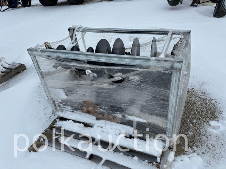2707----skid-steer-post-hole-digger-w/-(3)-auger-bits-image-1