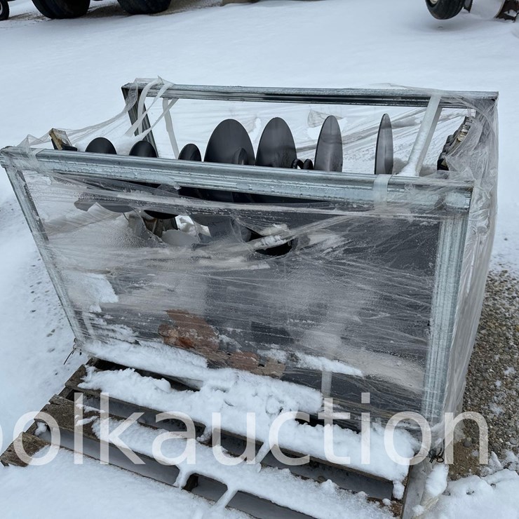 2707 -  SKID STEER POST HOLE DIGGER w/ (3) AUGER BITS