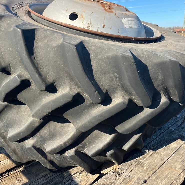 4 tractor rims, 10 hole steel, two with 85R-42-R1 tires, for more information call 252-924-0020