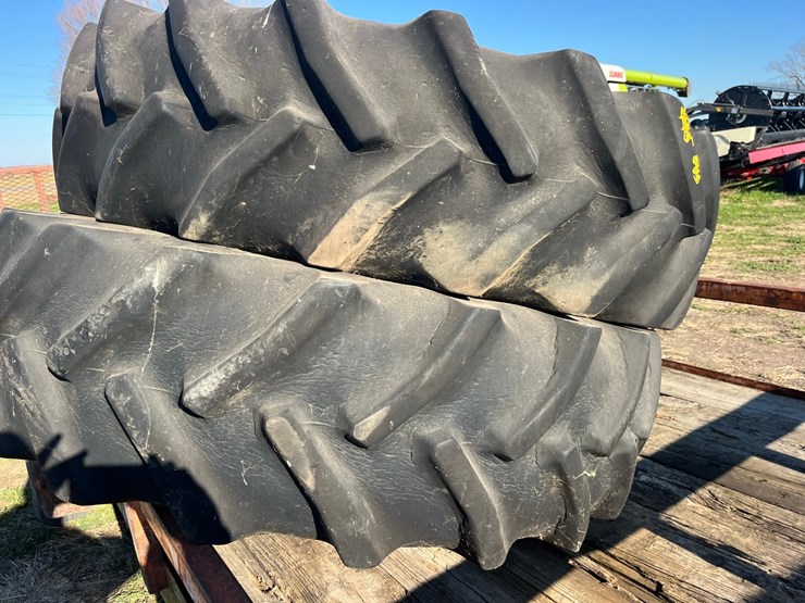 4-tractor-rims,-10-hole-steel,-two-with-85r-42-r1-tires,-for-more-information-call-252-924-0020-image-5