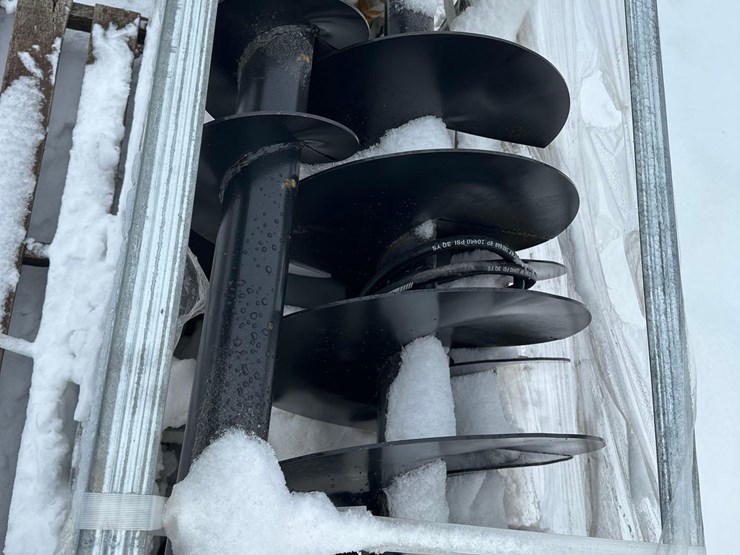 2707----skid-steer-post-hole-digger-w/-(3)-auger-bits-image-2