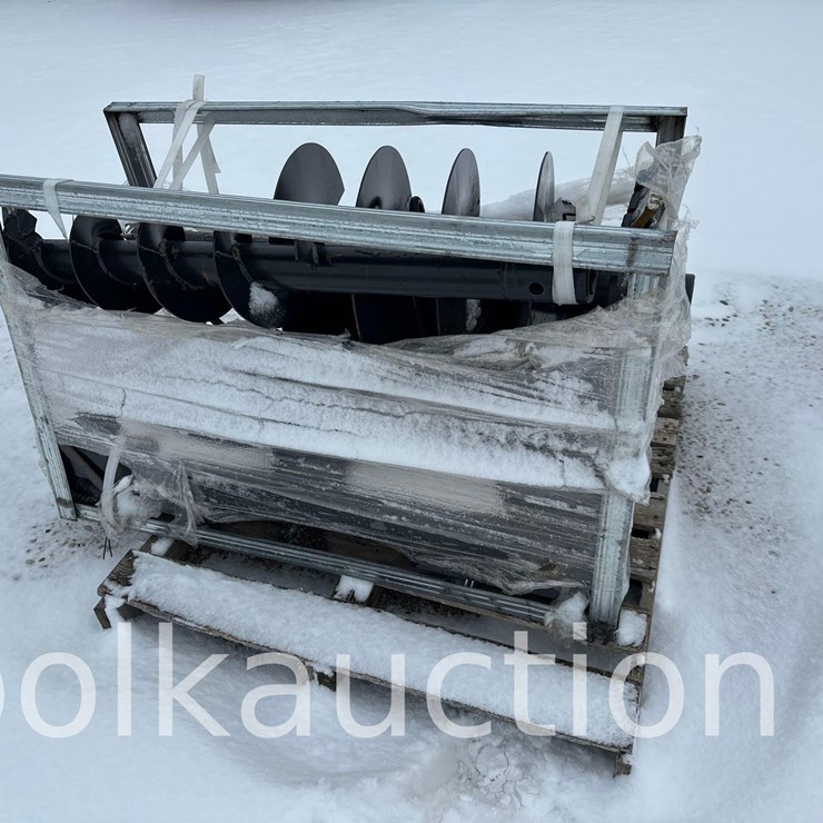 2706 - SKID STEER POST HOLE DIGGER w/ (3) AUGER BITS