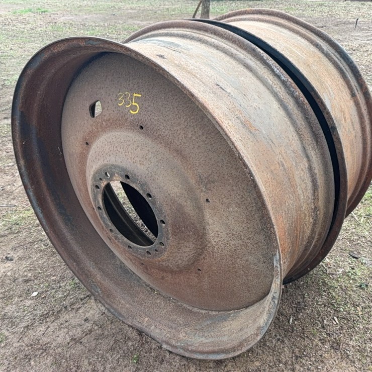 two rims approximately 17 5/8 inch wide