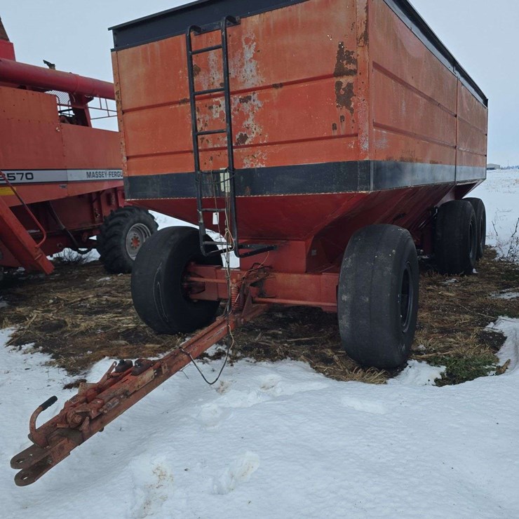 Brent 1000 wagon, rear brakes, double rear axle, 2 compartments, center dump