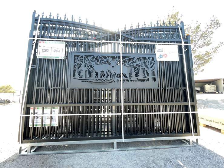 #3810-•-deer-motif-style-driveway-gates-image-2