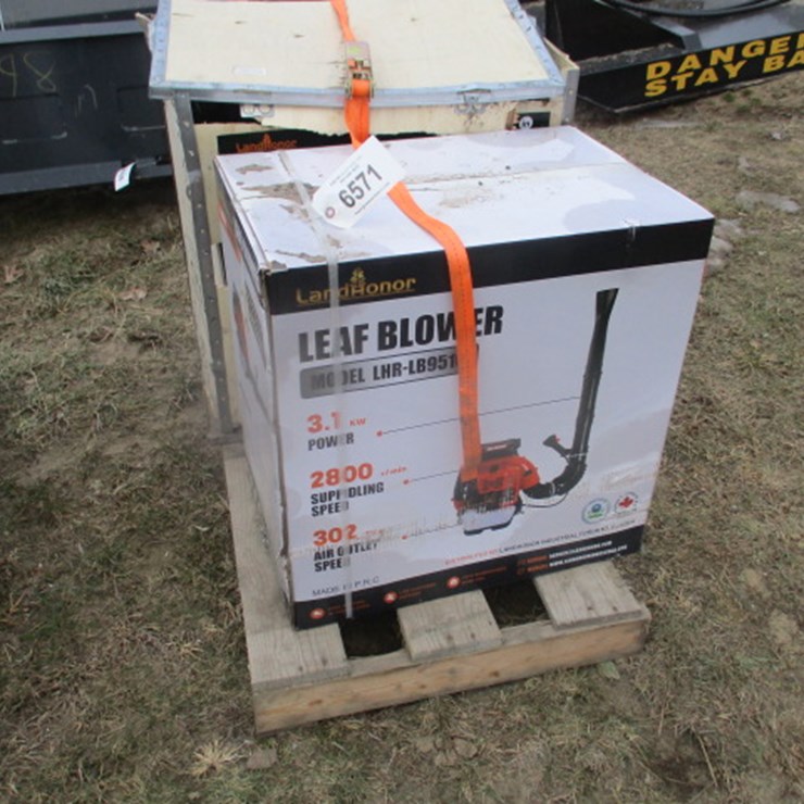 #6571 • Landhonor LEAF BLOWER 2-Stroke Engine, Manual Start - Power: 3.1 KW, Idling Speed: 2800 R/Min, Air Outlet Speed: 263 Ft/S, Displacement 75.6 CC