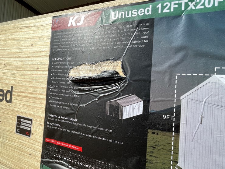 #3824-•-single-garage-metal-shed-image-2