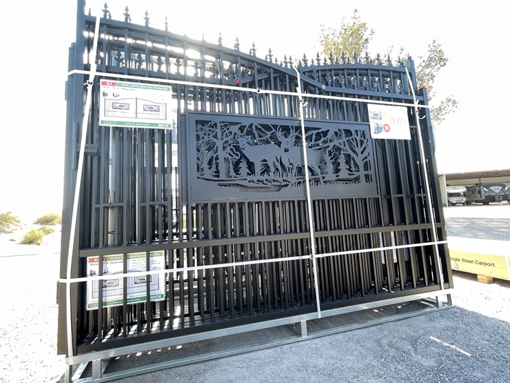 #3861-•-deer-motif-style-driveway-gates-image-12